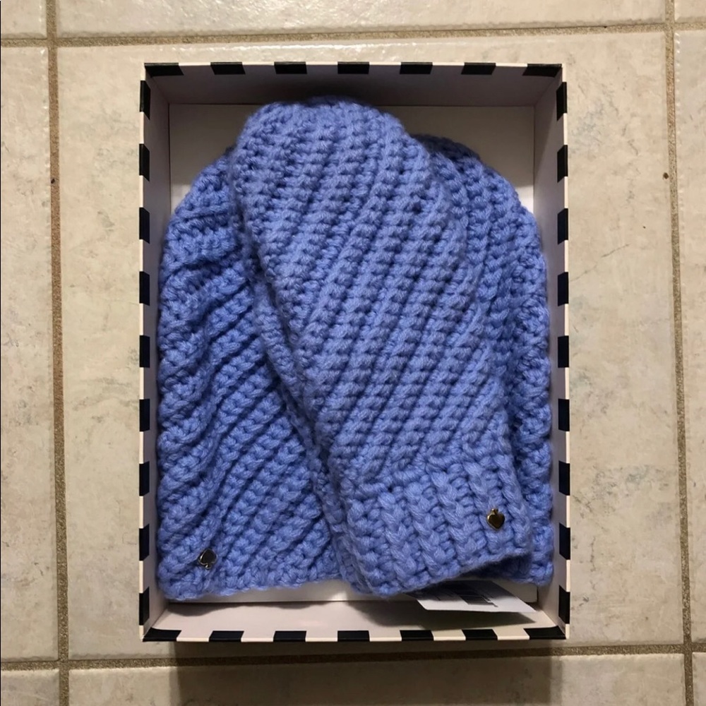 Brand New Late Spade Wool Hat/Mittens Set